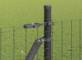 Fence Post 7 pcs Grey Steel 42004310