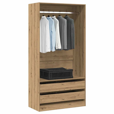 Wardrobe Artisan Oak 100x50x200 cm Engineered Wood 3318627