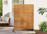 Privacy Screen 100 x 50 x 180 cm Weathering Steel Rusty 868548