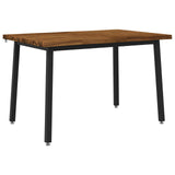 120 x 80 x 75 cm Solid Acacia Wood Natural and Black 937518