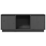 TV Cabinet Grey 110.5x35x44 cm Solid Wood Pine 814341