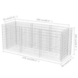 Gabion Raised Bed Steel 270x90x100 cm 142554