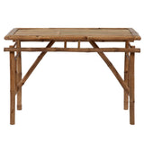 Folding Garden Table 115x50x75 cm Bamboo 341745