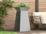 Pillar Planter Silver 40 x 40 x 100 cm 873860