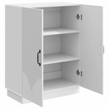 Sideboard High Gloss White 66 x 34.5 x 87 cm Engineered Wood 895279