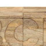 Alphabet Cabinet with 6 Drawers 120x35x79 cm Solid Mango Wood 247712