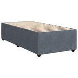 Bed Frame without Mattress Dark Grey 90x200 cm Velvet 3284983
