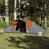 Family Tent Dome 6-Person Grey and Orange Waterproof 4009433