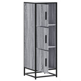 Highboard Grey Sonoma 35.5x35x106.5 cm Engineered Wood and Metal 849067