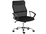 Ergonomic Office Chair Mesh Chair with Adjustable Height Tilt Function Black T3398P328235