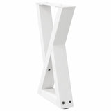 Coffee Table Legs 2 pcs White 28x cm Steel 4012697