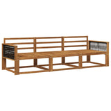 Outdoor Sofa Set 3 pcs Natural Solid Acacia Wood 3382302