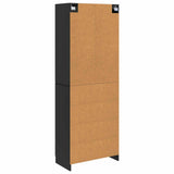 Cabinet Set 2 pcs Black Engineered Wood 3416980