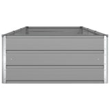 Planter Light Grey 290 x 100 x 45 cm Galvanised Steel 42018169
