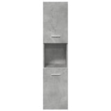 5 Piece Bathroom Furniture Set Concrete Grey Engineered Wood 3324878