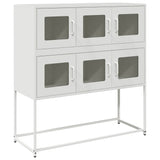 Sideboard White 100.5x39x107 cm Cold-rolled Steel 853427