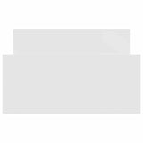 Bed Frame without Mattress White 90x200 cm Engineered Wood 835925