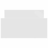 Bed Frame without Mattress White 75x190 cm Small Single Engineered Wood 835946