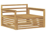 Outdoor Sofa Solid Acacia Wood White 3439121
