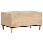 ZNTS Coffee Table 80x50x40 cm Solid Wood Mango 358252