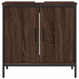 Bathroom Sink Cabinet Brown Oak 60x30x60 cm Engineered Wood 842450