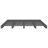 Pallet Bed without Mattress Grey Small Double Solid Wood 821429