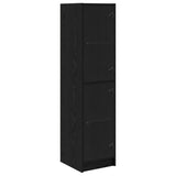 Highboard Black Oak 35 x 37 x 142 cm Engineered Wood 882903