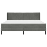 Bed Frame with Mattress Dark Grey 180 x 200 cm Velvet 3415248