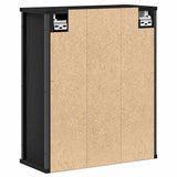 Bathroom Wall Cabinet with Mirror Black Oak 50x21x60 cm 861902