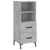 Highboard Concrete Grey 34.5x34x180 cm Engineered Wood 3198917