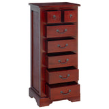 Chest of Drawers Brown 45 x 35 x 100.5 cm Solid Mahogany Wood 42009934