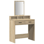 ZNTS Dressing Table with Drawers in Sonoma Oak - 79x41x140 cm 865138