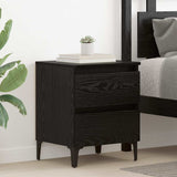 Bedside Cabinet 2 pcs Black oak 40 x 35 x 50 cm Engineered wood 871923