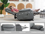 Faux Leather 70&deg Electric Riser Recliner Chair, Charcoal Grey T3398P330487
