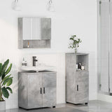 Bathroom Furniture Set 3 pcs Concrete grey Engineered wood 3392946