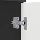 Bathroom Furniture Set Black Engineered Wood 3404205