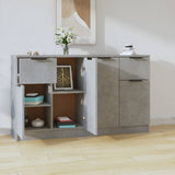 Sideboards 2 pcs Concrete Grey 60x30x70 cm Engineered Wood 3115815