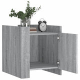 Bedside Cabinet Grey Sonoma 45x50x50 cm Engineered Wood 848302