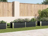 Raised Bed Anthracite Galvanised Steel 160x40x45 cm 45731