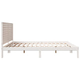 Extra Long Bed Frame without Mattress White 180x220 cm Solid Wood 3309318