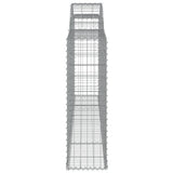 Arched Gabion Baskets 20 pcs 300x30x100/120 cm Galvanised Iron 3146535
