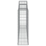 Arched Gabion Baskets 20 pcs 300x30x100/120 cm Galvanised Iron 3146535