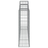 Arched Gabion Baskets 20 pcs 300x30x100/120 cm Galvanised Iron 3146535