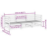 3 Piece Garden Sofa Set Solid Wood Douglas Fir 3299266
