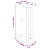 Speaker Stands 2 pcs Black Tempered Glass 3 Pillars Design 51804