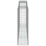 Arched Gabion Baskets 5 pcs 400x50x160/180 cm Galvanised Iron 3147038