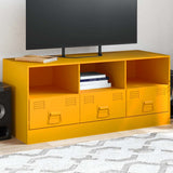 TV Cabinet Mustard Yellow 99x39x44 cm Steel 841736