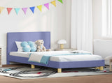 Children's Bed Frame with Headboard Jeans Blue 90 x 200 cm 42011003