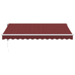Automatic Retractable Awning Burgundy 350x250 cm 3310183