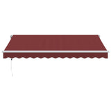 Automatic Retractable Awning Burgundy 350x250 cm 3310183